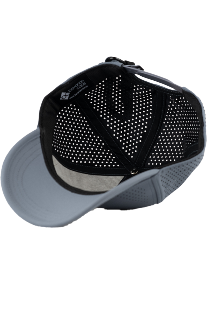 Unisex Cap mit Edelwei-Design fr Outdoor und Sport graublau Bild 2