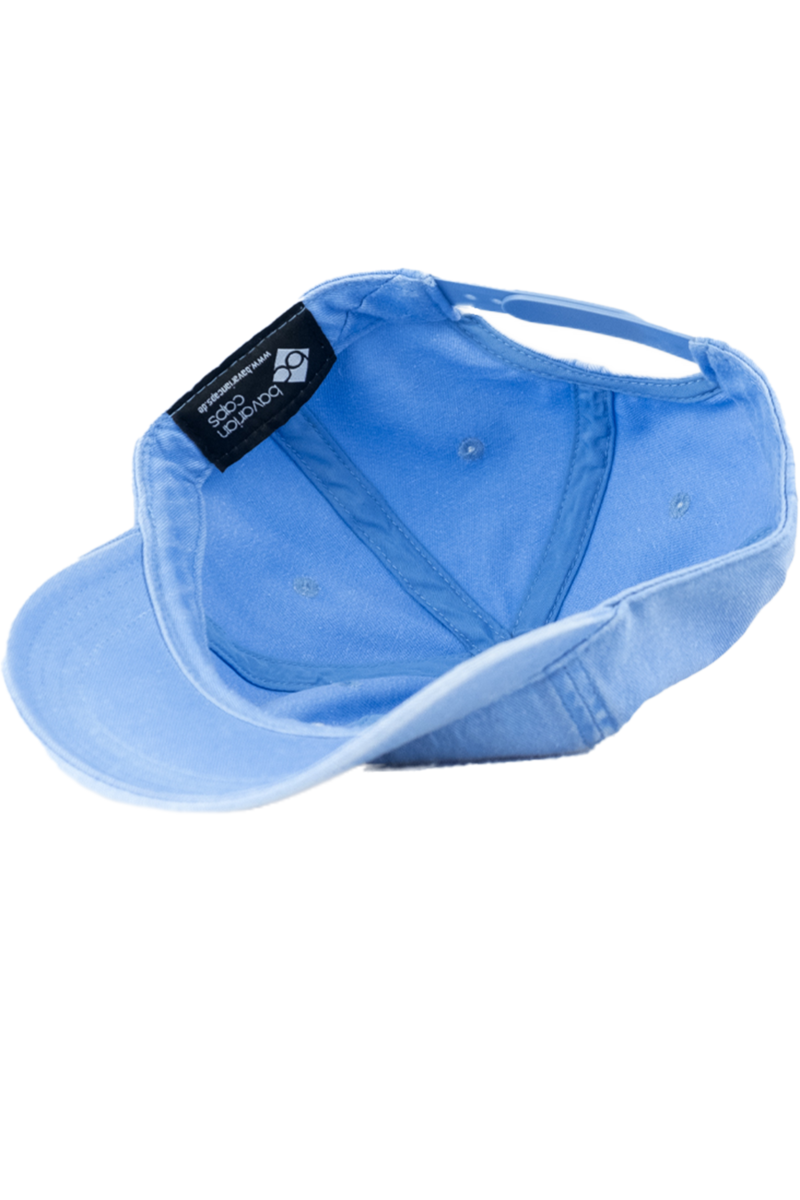 Unisex Cap mit Gipfelstrmer-Design im Denim-Look hellblau Bild 2