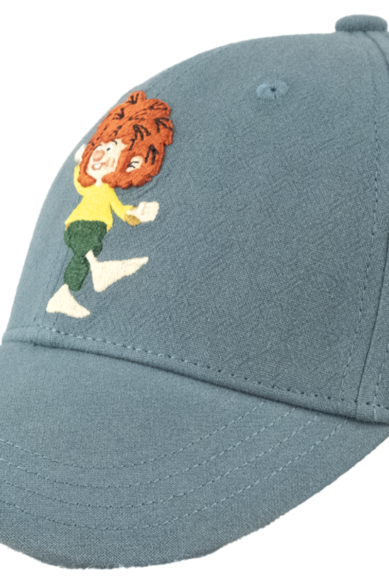 Unisex Cap 'Pumuckl tanzt' curved graublau Bild 2