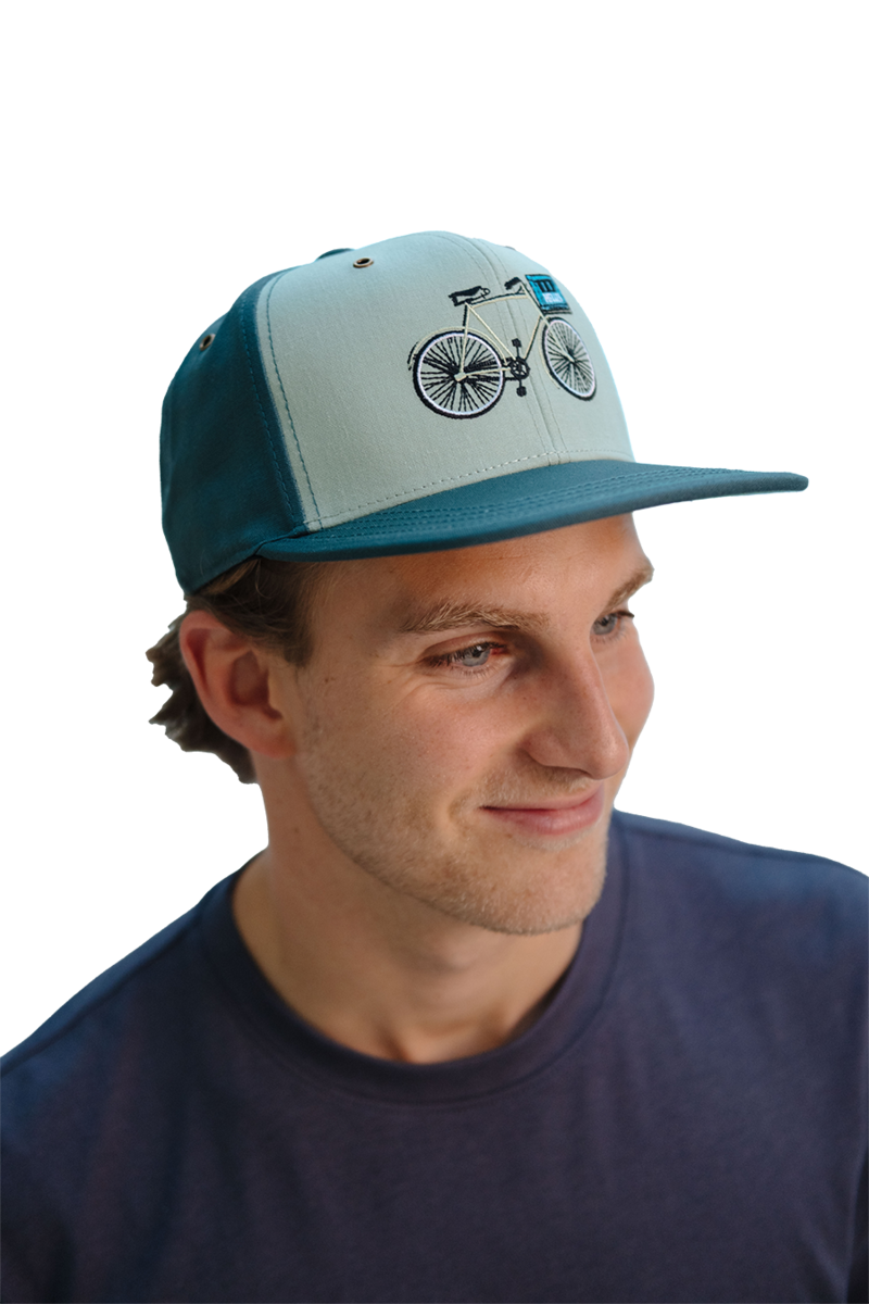 Unisex Cap 'Expresslieferdienst' aus Baumwolle und Leinen dunkelgrn Bild 2