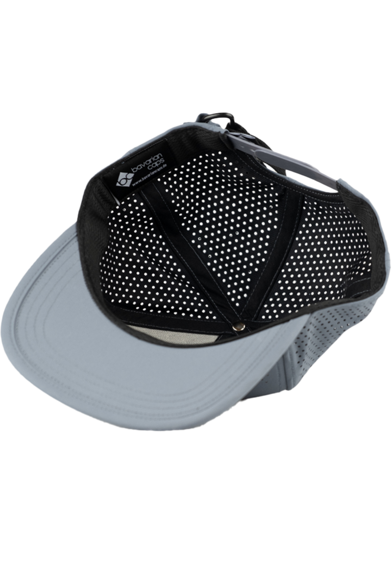 Unisex Cap mit Edelwei-Design und Sportfunktion graublau Bild 2