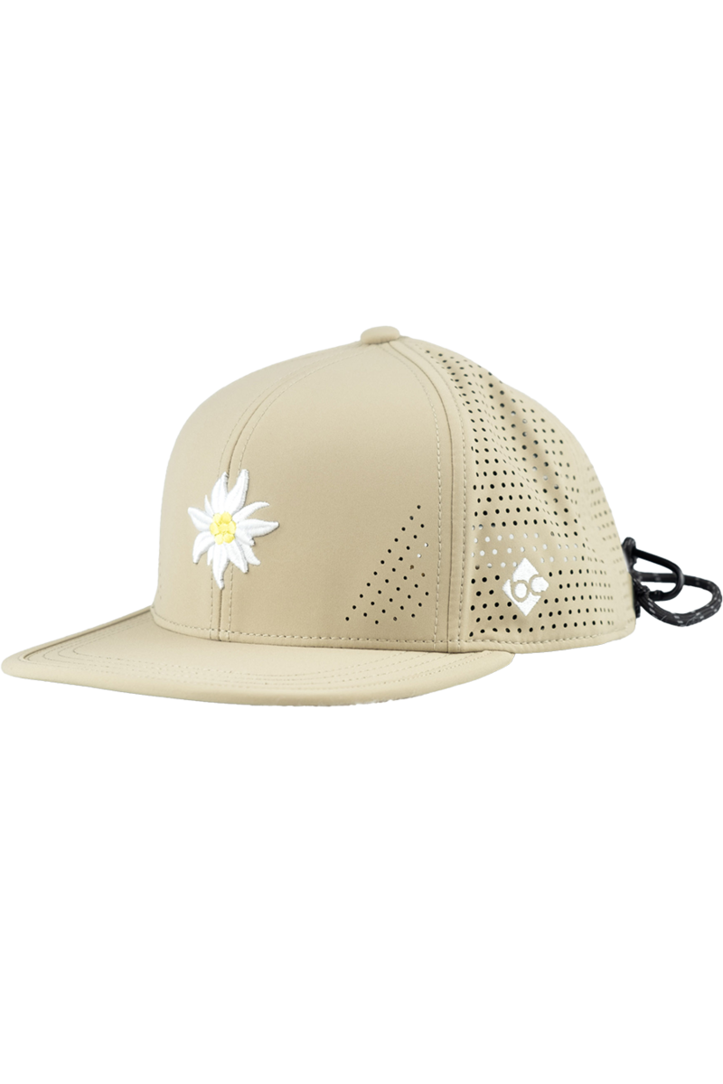 Unisex Cap mit Edelwei-Design und Sportfunktion sand
