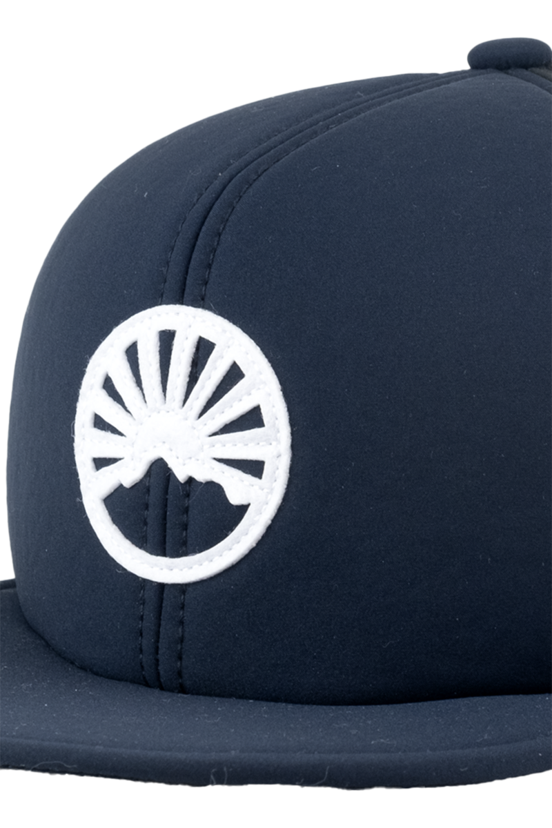 Unisex Cap mit Gipfelstrmer-Design und Quetschfunktion dunkelblau Bild 2