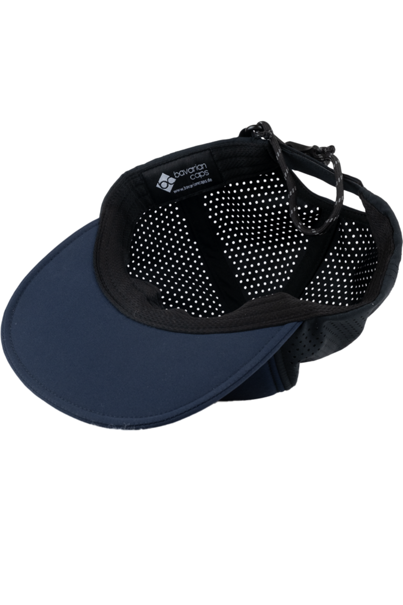 Unisex Cap mit Gipfelstrmer-Design und Quetschfunktion dunkelblau Bild 2