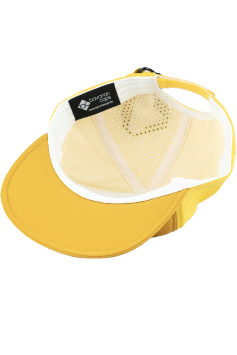 Unisex Cap mit Gipfelstrmer-Design und Quetschfunktion gelb Bild 2