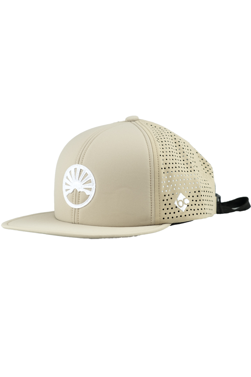 Unisex Cap mit Gipfelstrmer-Design und Quetschfunktion sand