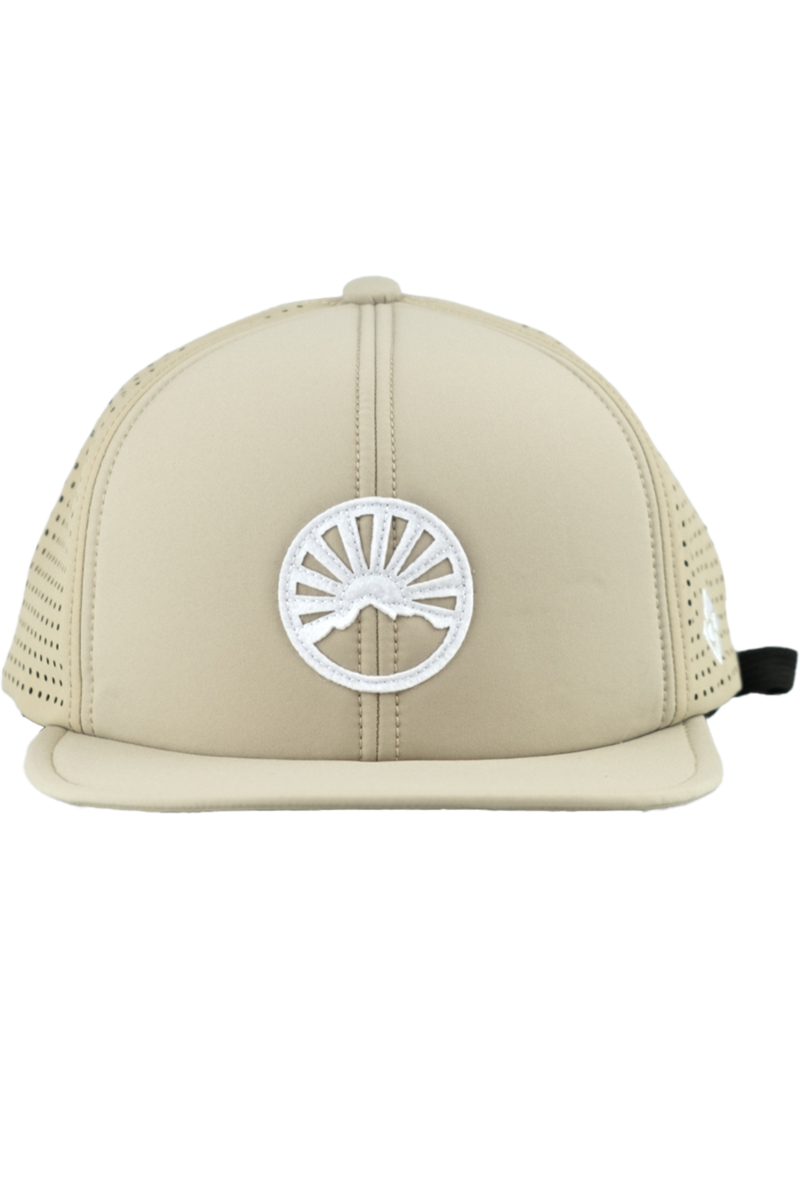 Unisex Cap mit Gipfelstrmer-Design und Quetschfunktion sand Bild 2