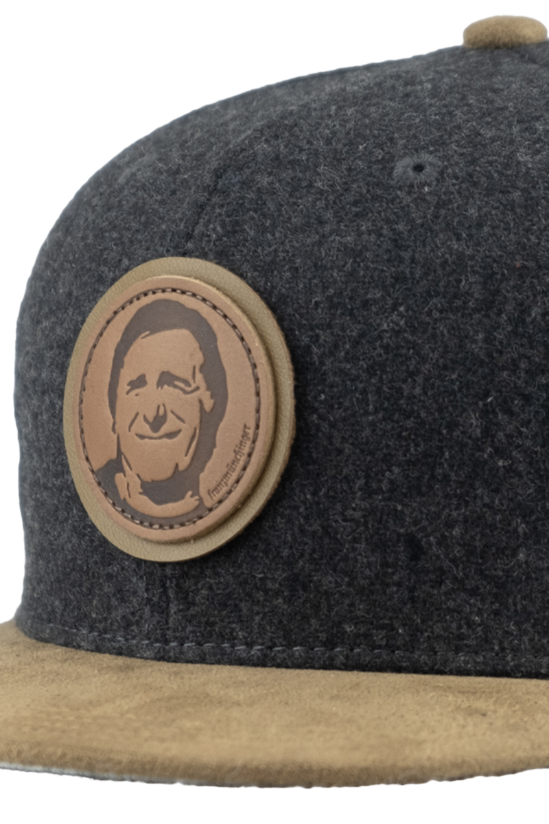 Unisex Cap aus Wollmix mit Monaco-Design dunkelgrau Bild 2