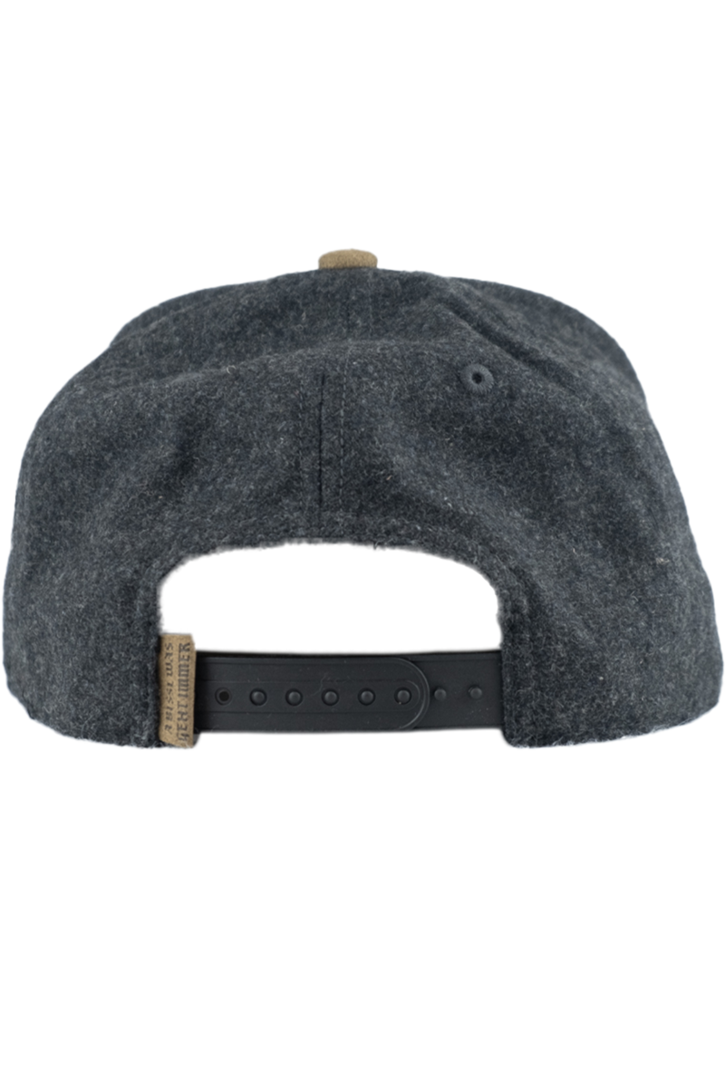 Unisex Cap aus Wollmix mit Monaco-Design dunkelgrau Bild 2