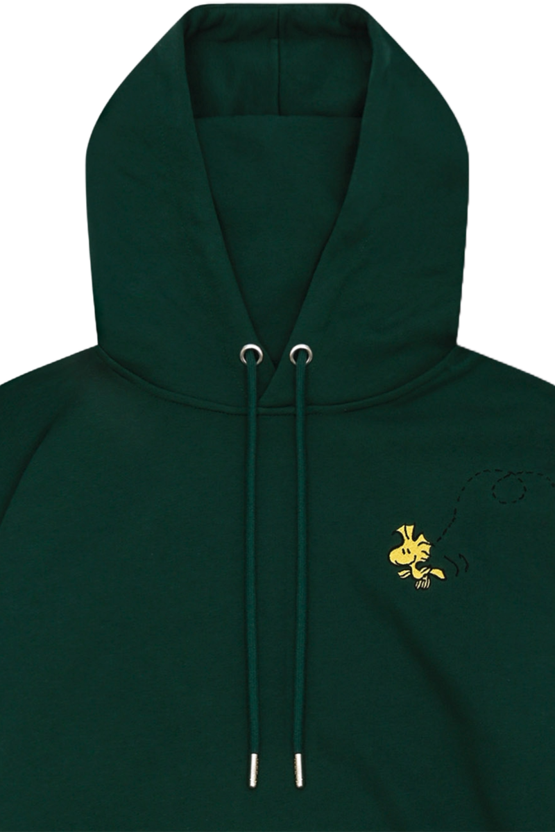Hoodie mit Peanuts Stickerei und Druck 'Ned mit mir' dunkelgrn Bild 2