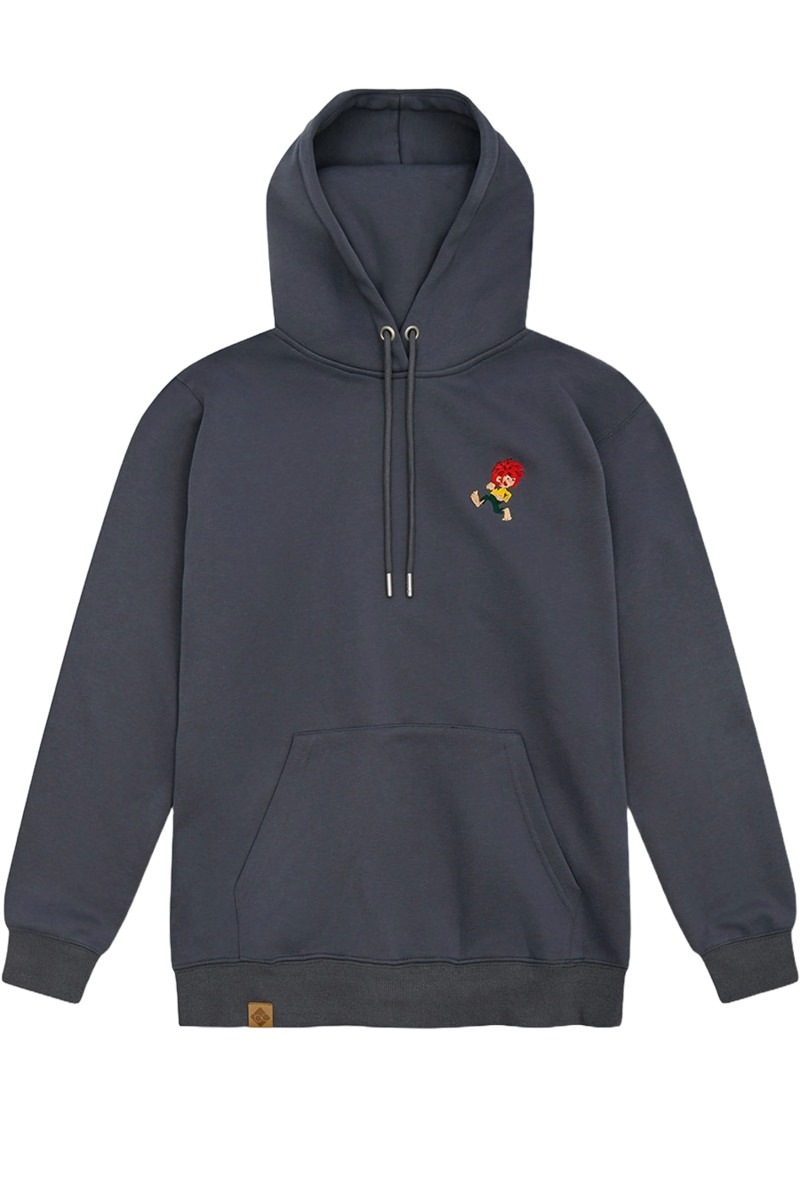 Herren Hoodie Pumuckl 'Grantig by nature' graublau