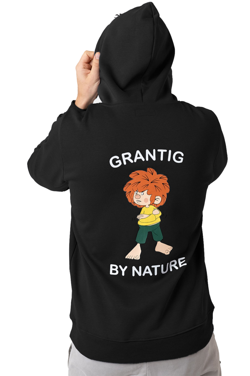 Herren Hoodie Pumuckl 'Grantig by nature' schwarz Bild 2