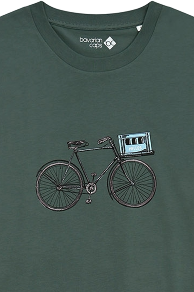 Herren T-Shirt 'Expresslieferdienst' dunkelgrn Bild 2