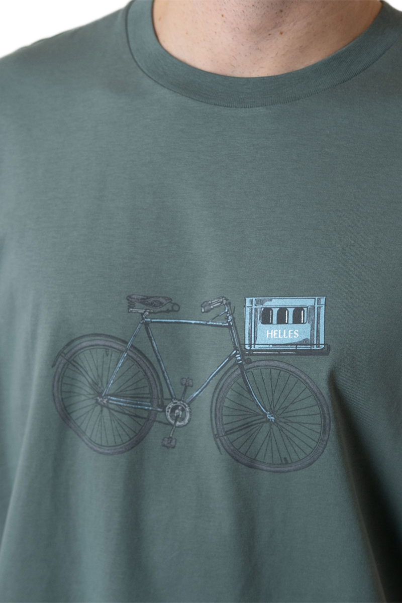 Herren T-Shirt 'Expresslieferdienst' dunkelgrn Bild 2