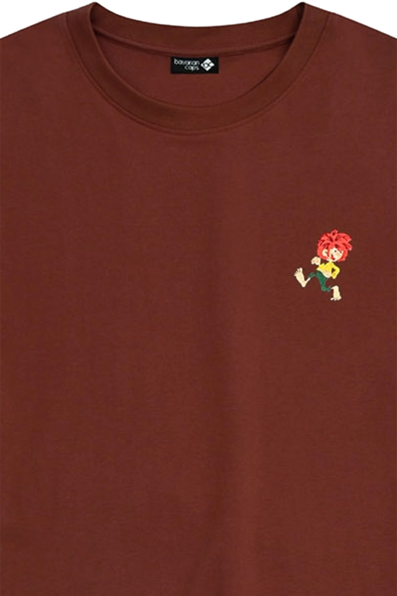 T-Shirt mit Pumuckl 'Grantig by nature' dunkelrot Bild 2