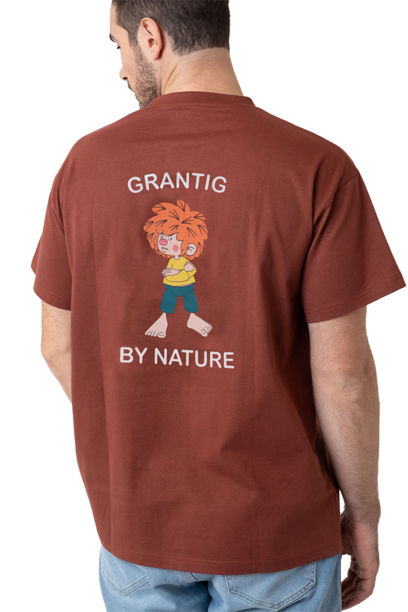 T-Shirt mit Pumuckl 'Grantig by nature' dunkelrot Bild 2