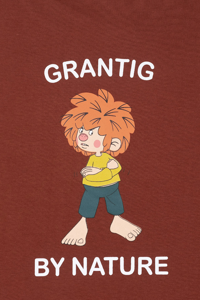 T-Shirt mit Pumuckl 'Grantig by nature' dunkelrot Bild 2