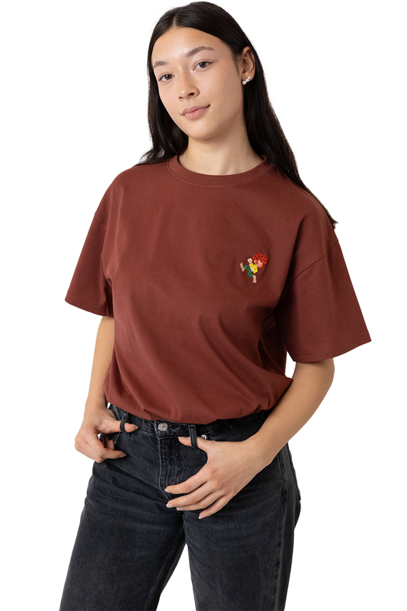 T-Shirt mit Pumuckl 'Grantig by nature' dunkelrot Bild 2