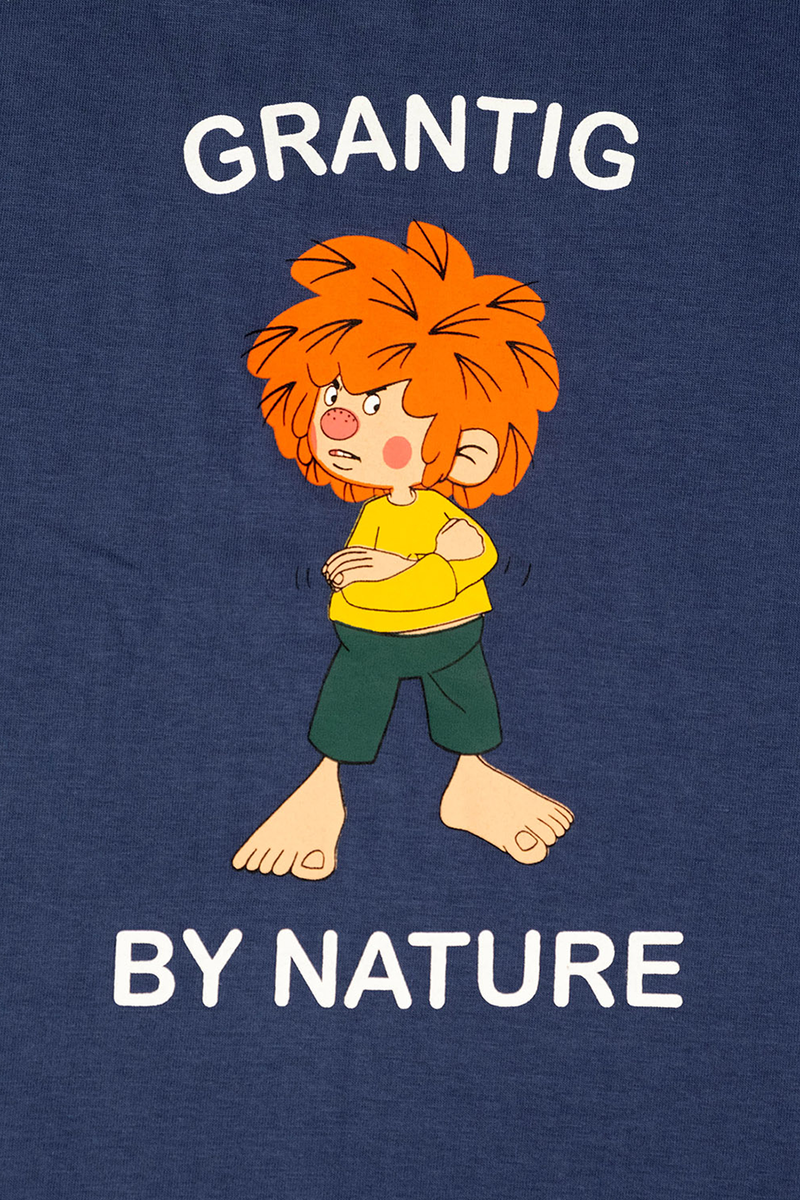 T-Shirt mit Pumuckl 'Grantig by nature' graublau Bild 2