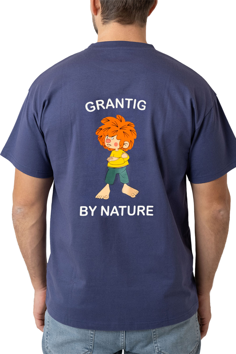 T-Shirt mit Pumuckl 'Grantig by nature' graublau Bild 2