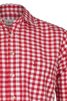 Hemd Slim-Fit rot-wei kariert 'Patrick'