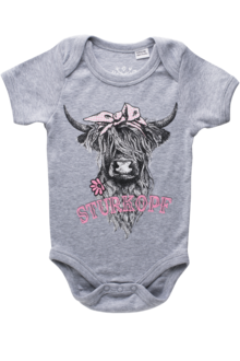 Babybody 'Sturkopf' grau