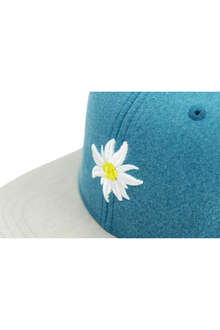 Snapback-Cap mit Edelweiss blau grau