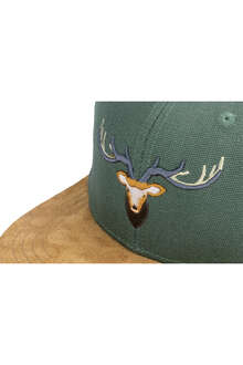 Snapback Cap WALDHIRSCH grn braun