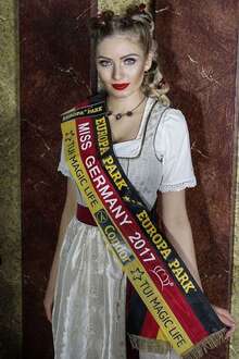 Miss Germany exklusive Trachtenkollektion - Dirndl sand wein