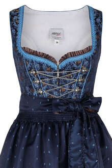 Dirndl blau festlich midi mit Hirschen