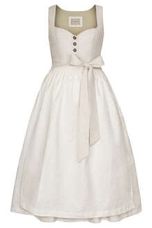 Brautdirndl lang offwhite