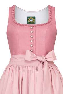 Leinendirndl lang rosa