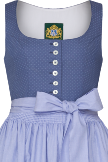 Baumwolldirndl lang blau