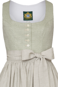 Dirndl lang grn gemustert
