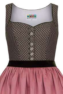 Midi-Dirndl mit Schchen oliv
