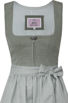 Midi-Dirndl mit Cord pinie