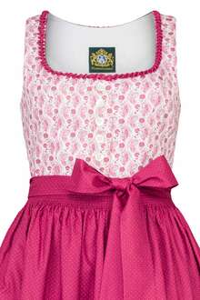 Midi Baumwolldirndl Knpfe Perlmutt altrosa pink wei