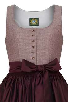 Midi-Dirndl weinrot