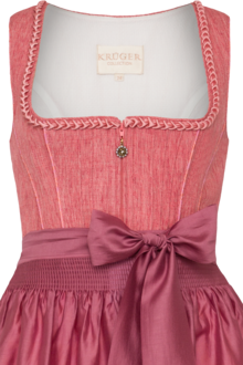 Midi-Dirndl mit Paisleymuster apricot