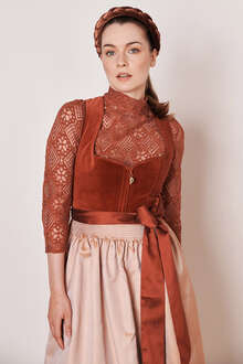 Midi-Samtdirndl rost