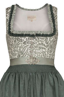 Midi-Dirndl Blumenprint oliv