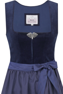 Midi-Dirndl Samt marine