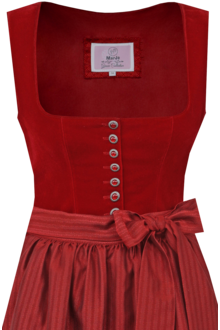 Midi-Samtdirndl kirsche