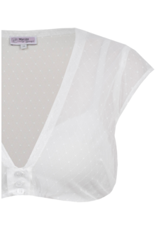 Dirndlbluse Flgelrmel offwhite