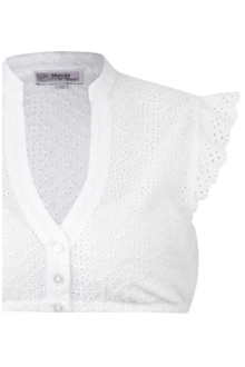 Dirndlbluse mit Flgelarm wei