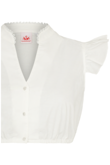 Dirndlbluse mit Flgelarm creme