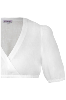 Dirndlbluse mit halblangen rmeln offwhite