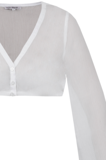 Dirndlbluse mit weiten rmeln offwhite
