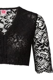 Dirndlbluse aus Spitze schwarz