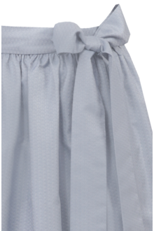 Dirndlschrze 70cm silberblau